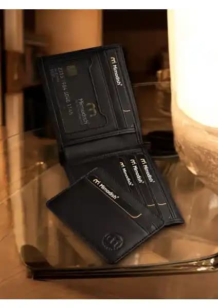 Mimodish 062 Erkekler İçin Lüks Hakiki Deri Kartvizitlik ve Cüzdan Modeli