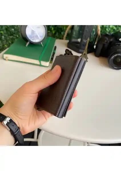 Modica Papola Hakiki Deri RFID Korumalı Erkek Kartlık ve Cüzdan Tasarımı