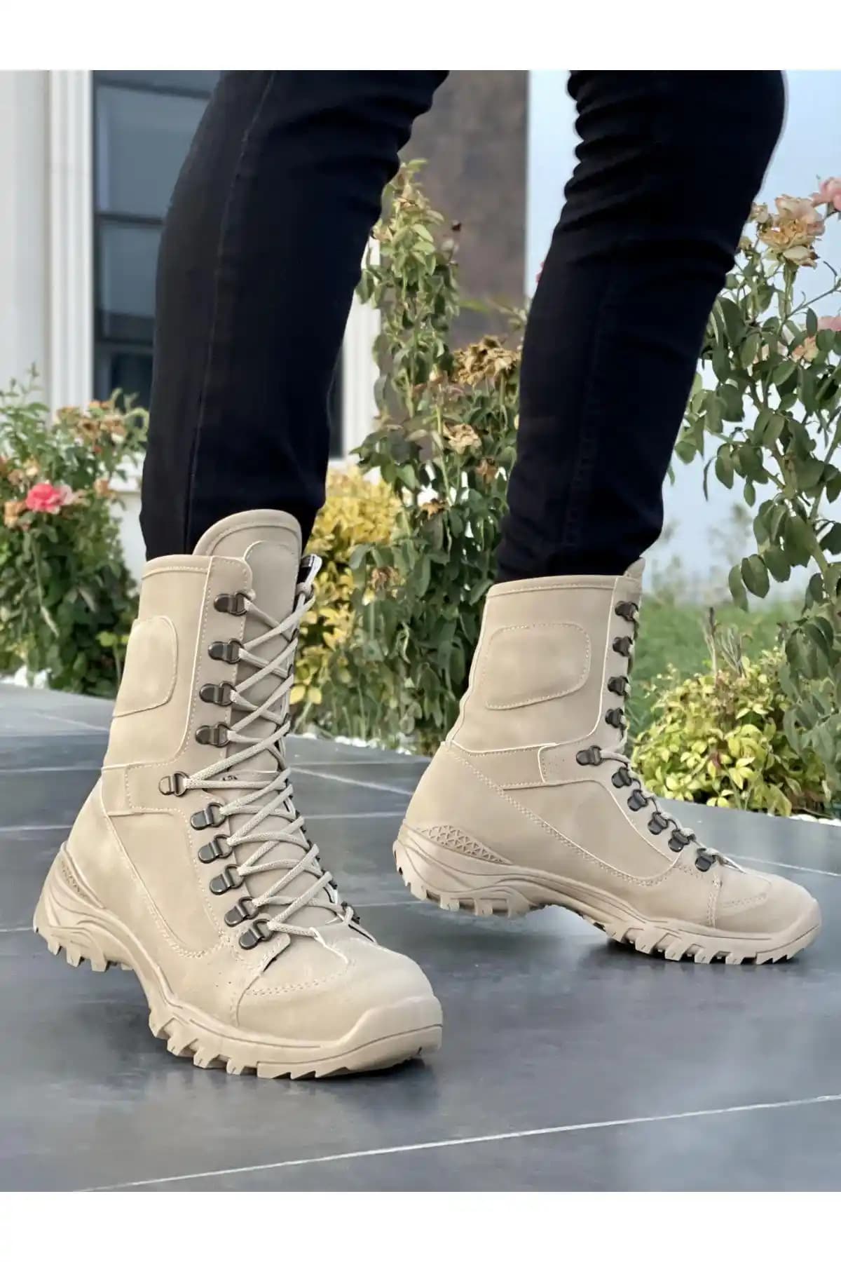 Muggo Josef Garantili Unisex Askeri Postal Botu Günlük ve Kış Kullanımı İçin Dayanıklı Tasarım