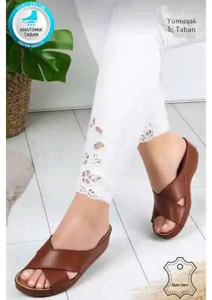 Neon Shoes Desy Kadın Günlük Ortopedik Tabanlı Şık Terlik Modelleri