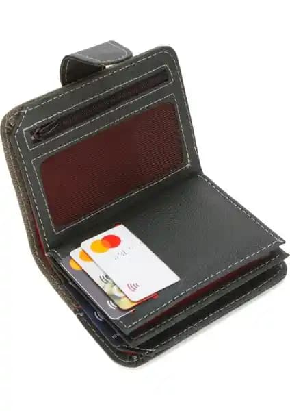 Newish Polo Kot Kumaş Erkek Cüzdanı Şık ve Fonksiyonel Tasarım Günlük Kullanım