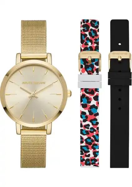 Skechers SR9057 Kadın Şık ve Fonksiyonel Saat Bileklik Kombinasyonu