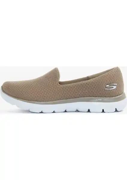 Skechers Summits Kadın Bej Günlük Ayakkabısı Konfor ve Şıklık Sunan Modern Tasarım