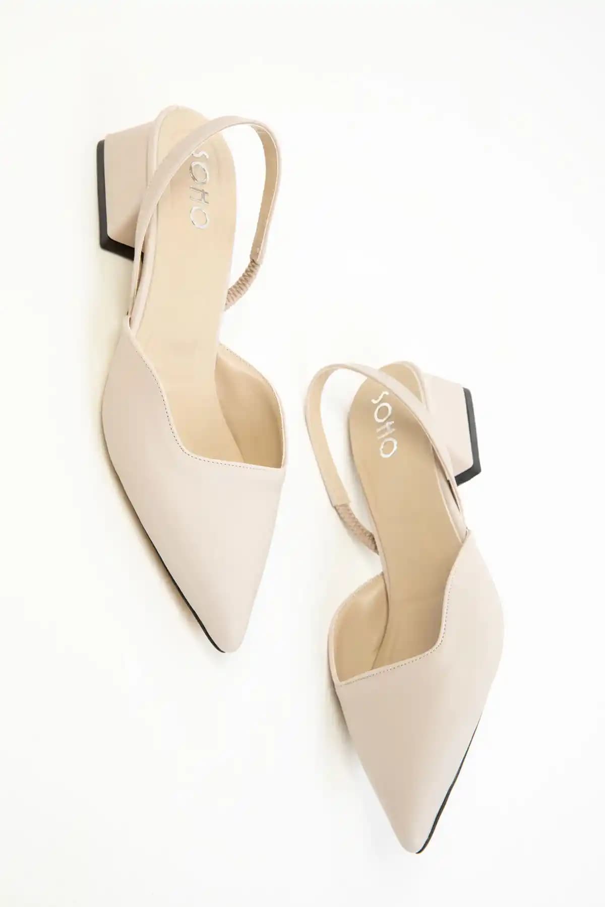 SOHO Bej Kadın Klasik Topuklu Ayakkabı 20318 Şıklık ve Konforun Buluşması