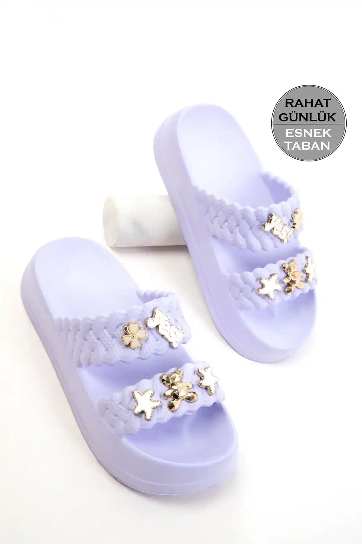 SOHO Lila Kadın Terlik 20305: Şık ve Konforlu Günlük Kullanım İçin Tasarlanmış Mor Terlik