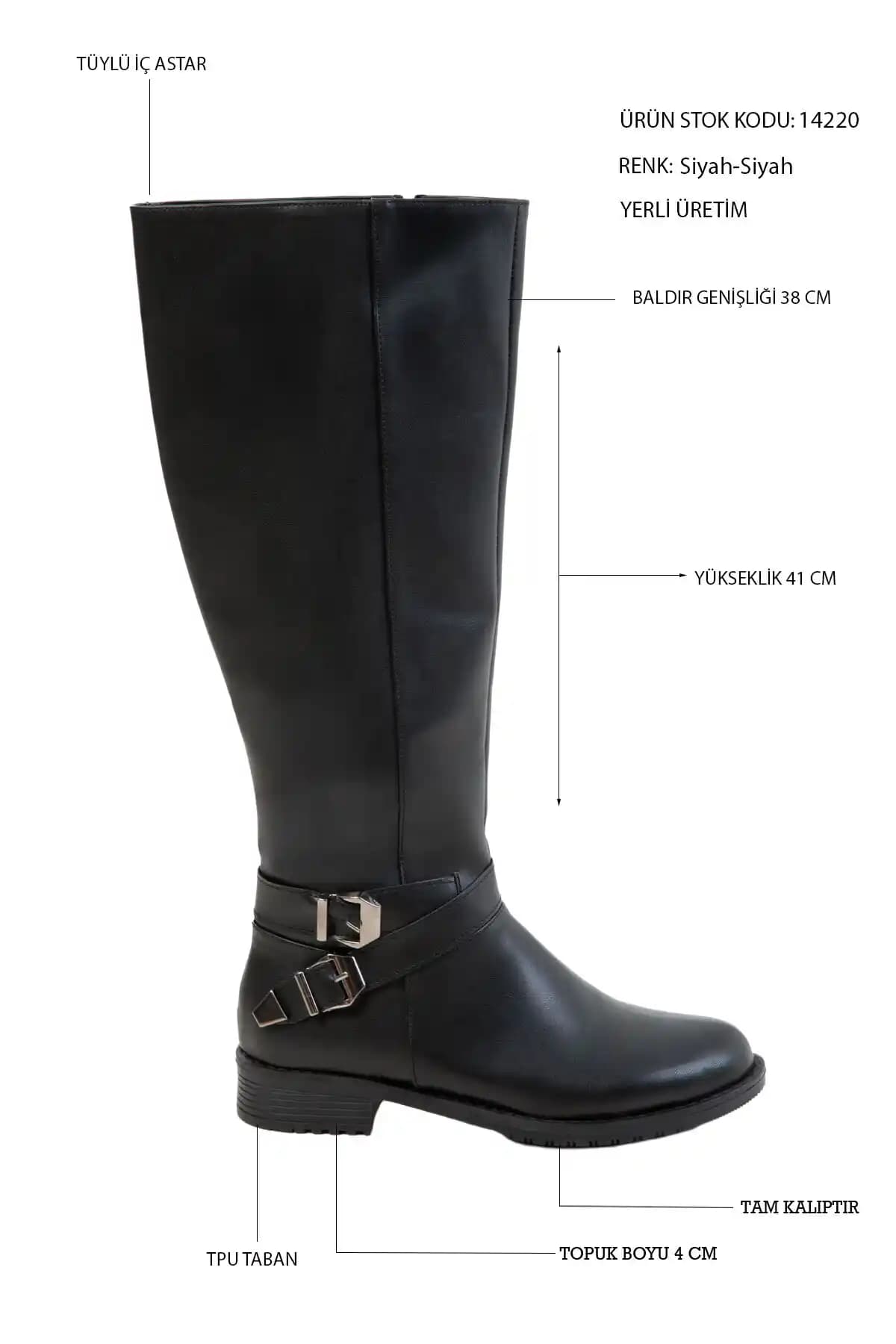 SOHO Siyah Kadın Çizme 14220 Modern Tasarım ve Konfor Sunan Günlük Ayakkabı