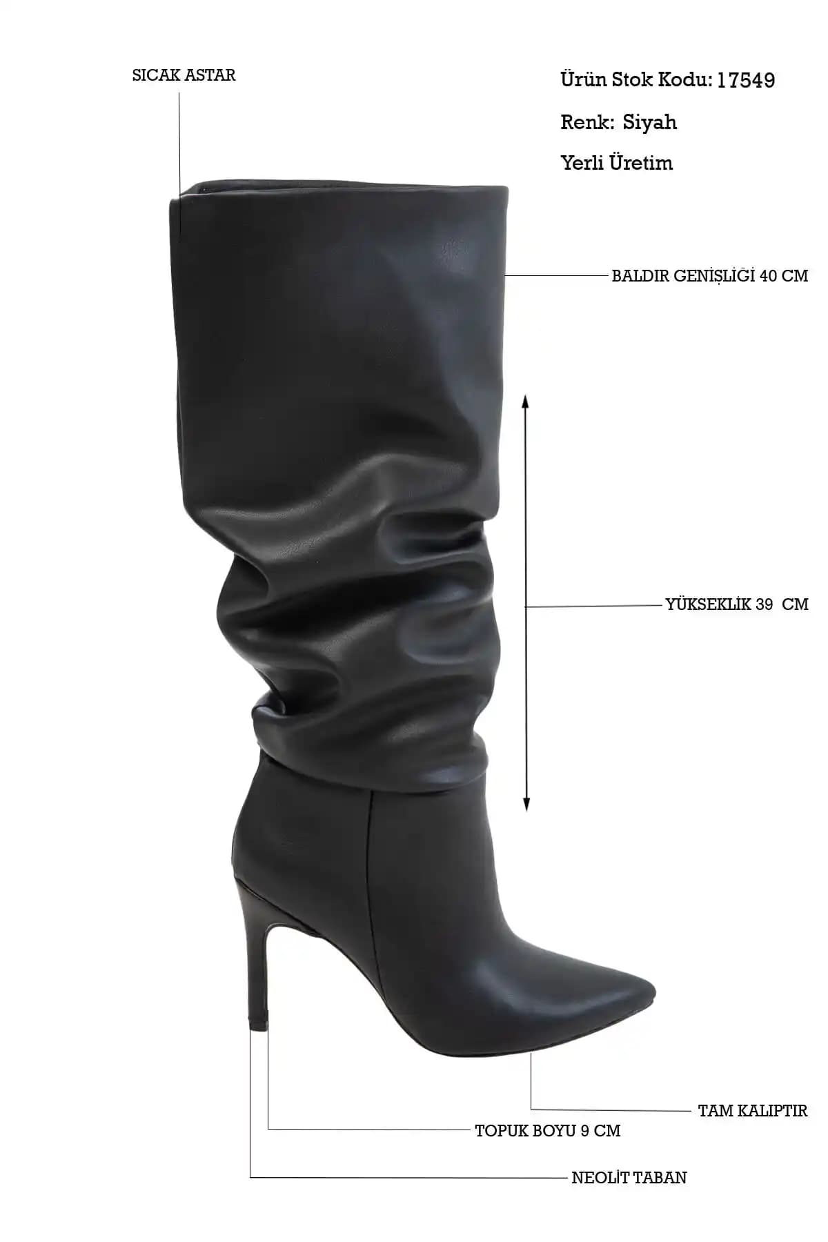 SOHO Siyah Kadın Çizme 17549 Günlük Şıklık ve Konfor Sunan Modern Tasarım