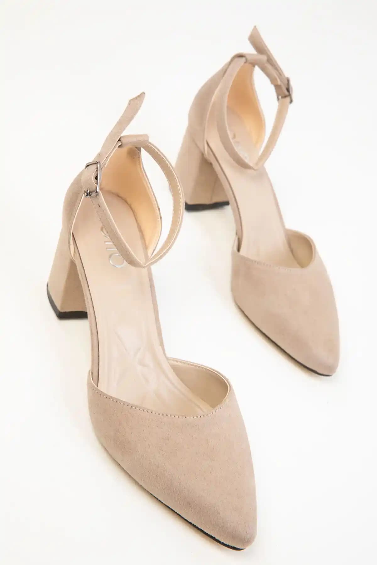 SOHO Ten Süet Kadın Klasik Topuklu Ayakkabı Günlük Şıklık ve Konfor Sunar