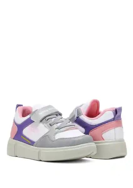 Tonny Black Buz Lila Çocuk Ayakkabısı Rahat Kalıp ve Kaymaz Taban Özelliğiyle