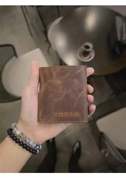 Visso 111 Deri Isme Özel Bozuk Para Cepli Cüzdan Şık ve Fonksiyonel Tasarım