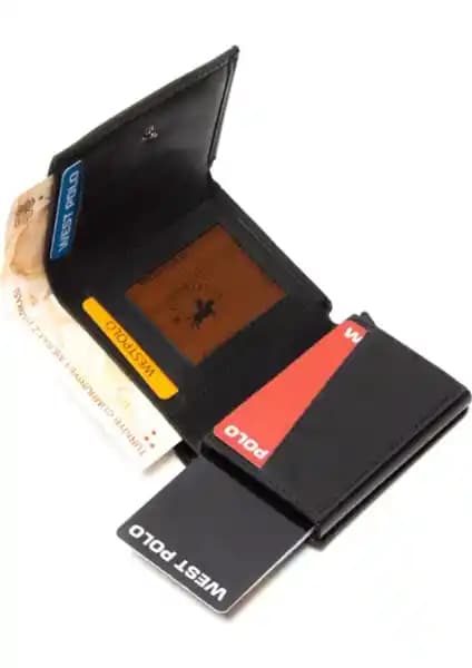 Westpolo Hakiki Deri Cüzdan: Şık ve Dayanıklı Unisex Kartlık Tasarımı