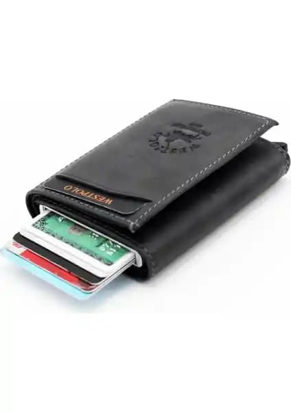 Westpolo West Polo Crazy Deri Mekanizmalı Erkek Cüzdanı Şıklık ve Fonksiyonellik Bir Arada
