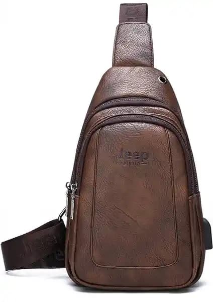 Yongtai Jeep Erkek Deri Omuz Çantası: Şık ve Fonksiyonel Günlük Aksesuar