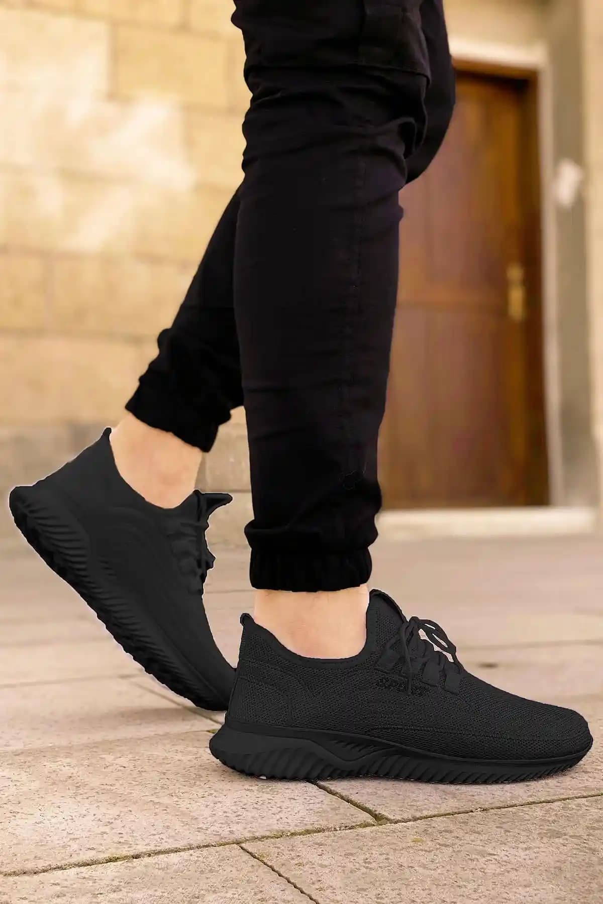 BIG KING Siyah Ultra Hafif Triko Spor Ayakkabı Günlük Konfor ve Şıklık Sunar