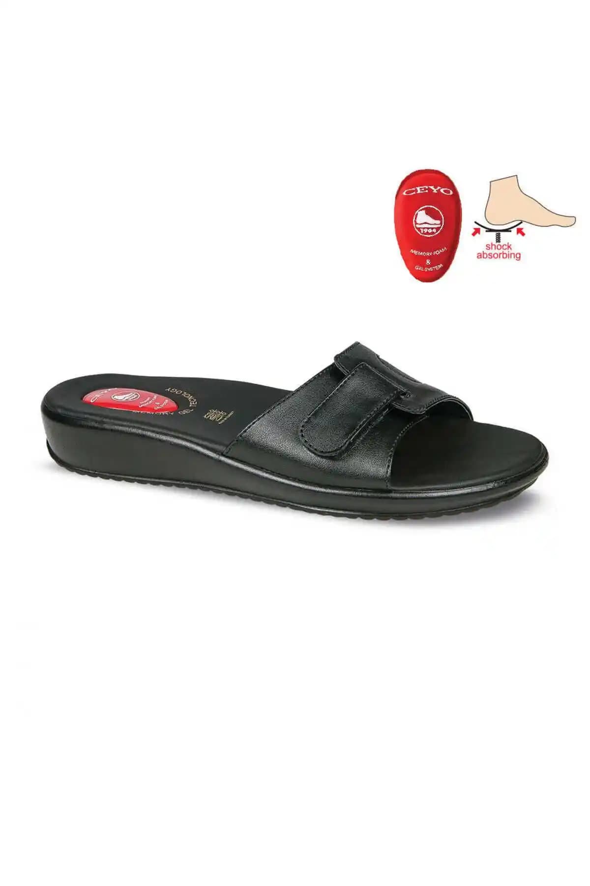 Ceyo 9200 Siyah Kemik Çıkıntısı ve Topuk Dikeni Terliği: Günlük Rahatlık ve Destek Sağlayan Tasarım