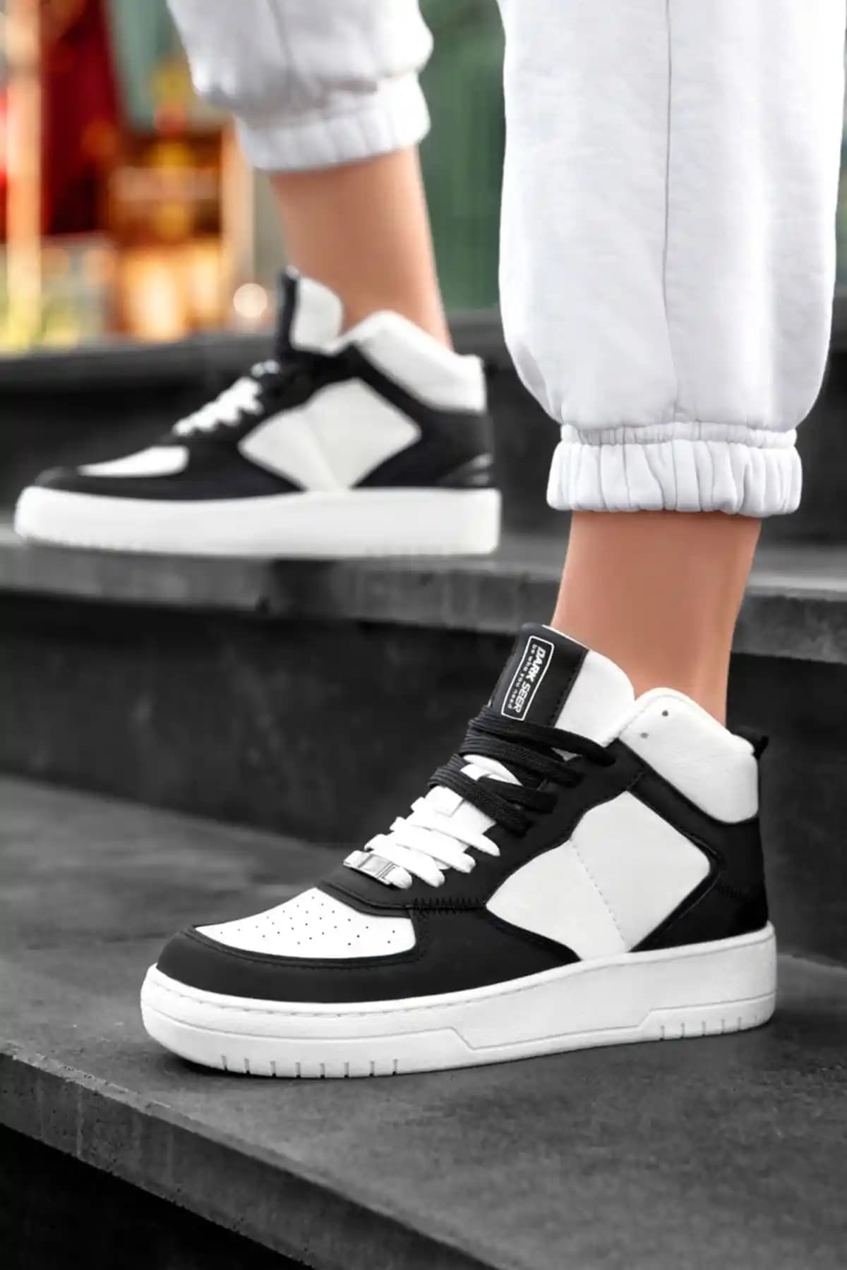 Dark Seer shpwave DS Maya Beyaz Siyah Spor Sneaker: Şık ve Konforlu Günlük Kullanım Ayakkabısı