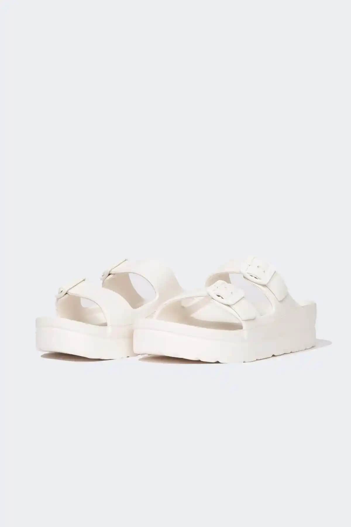 DeFacto Kadın Yüksek Taban Çift Bant Eva Terlik Modern ve Konforlu Yaz Ayları Ayakkabısı