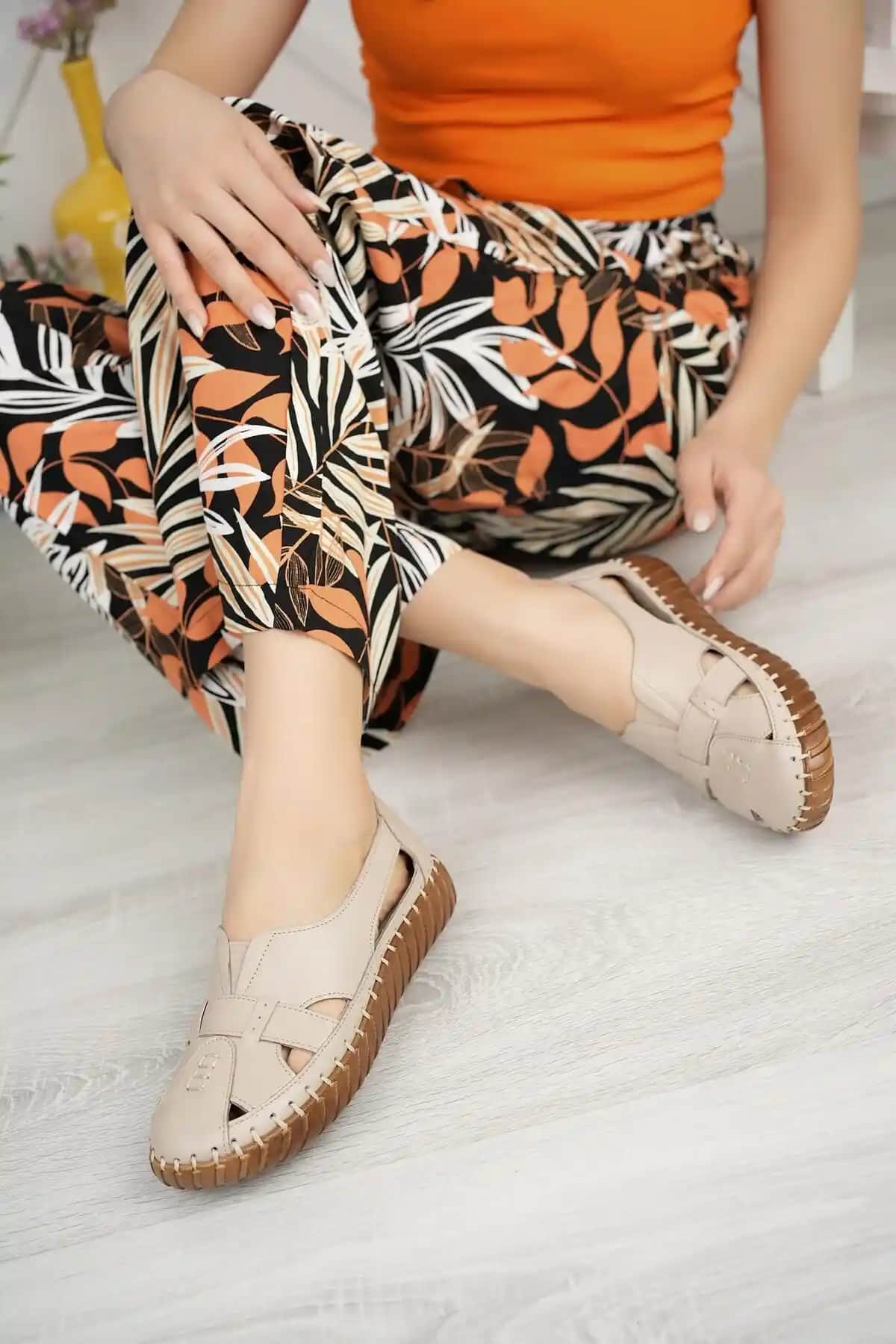 Diego Carlotti Hakiki Deri Kadın Günlük Sandalet Dd3030 - Şıklık ve Konfor Bir Arada