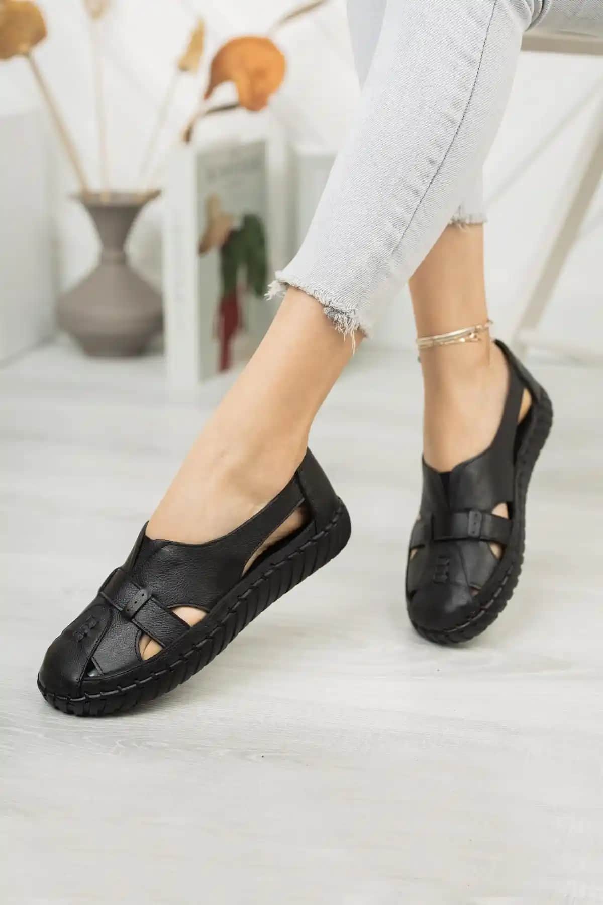 Diego Carlotti Hakiki Deri Kadın Günlük Sandalet Dd3030 Yüksek Kalite ve Konfor Sunar