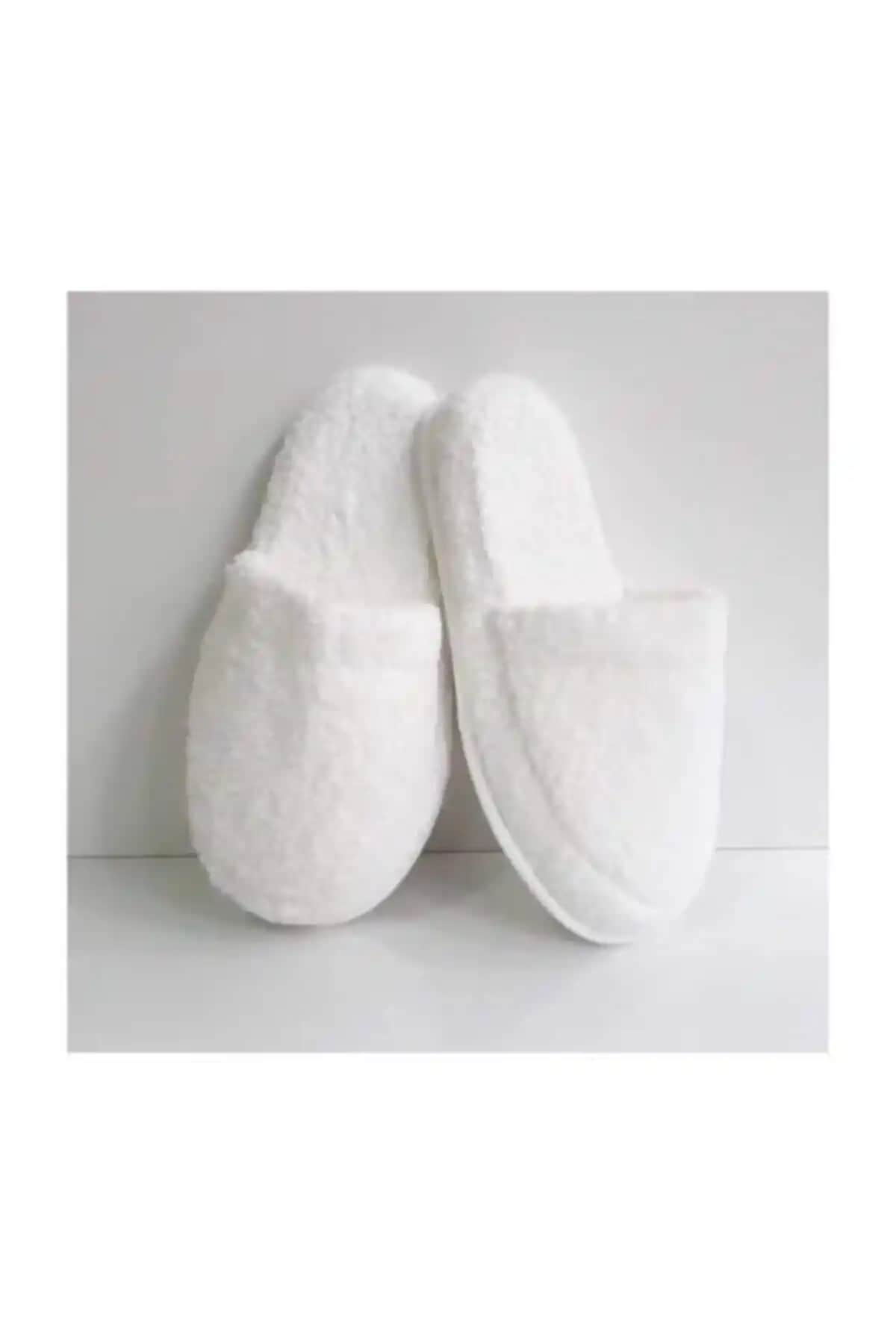 HİSARAKSESUAR Unisex Beyaz Havlu Terlik: Günlük Rahatlık ve Şıklık İçin Uygun