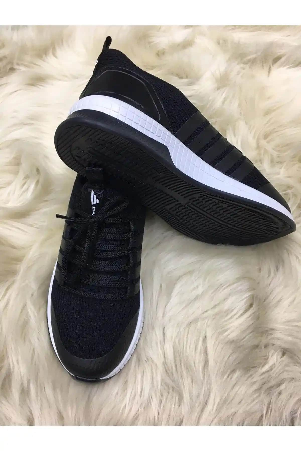 İNFİNİTE Siyah Unisex Spor Ayakkabısı - Şık, Konforlu ve Dayanıklı Tasarım