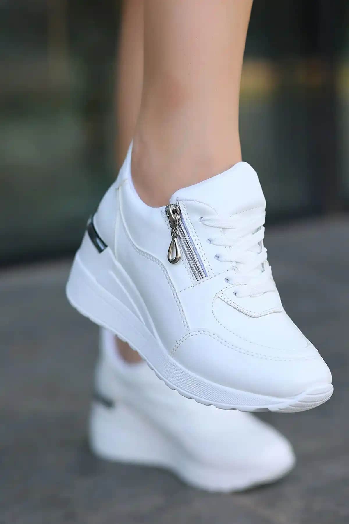Kajal BERLİN Günlük Spor Ayakkabı Beyaz Modern ve Konforlu Tasarım