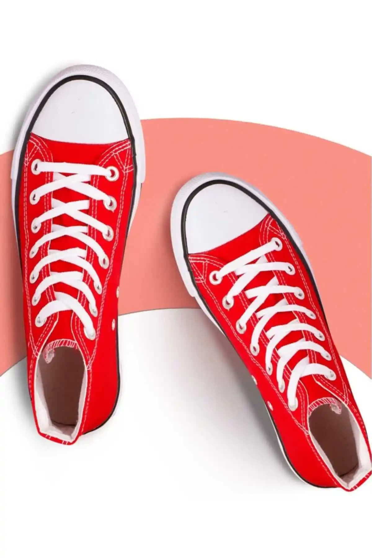 Lideral Kırmızı Unisex Spor Ayakkabı: Günlük Şıklık ve Rahatlık İçin Uygun Tasarım