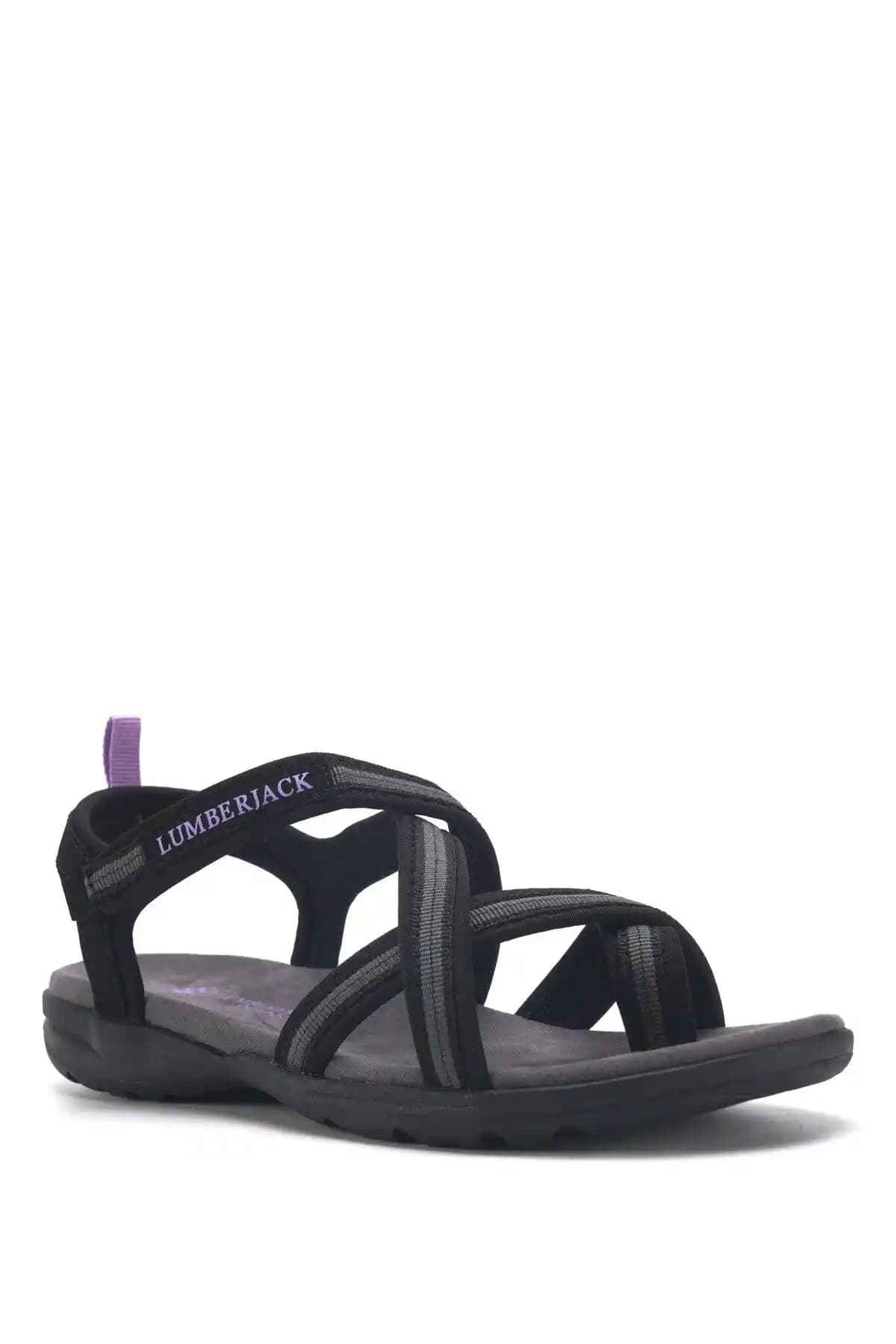 Lumberjack Alısa 3fx Siyah Kadın Sandalet: Şıklık ve Konforu Bir Arada Sunan Güncel Model