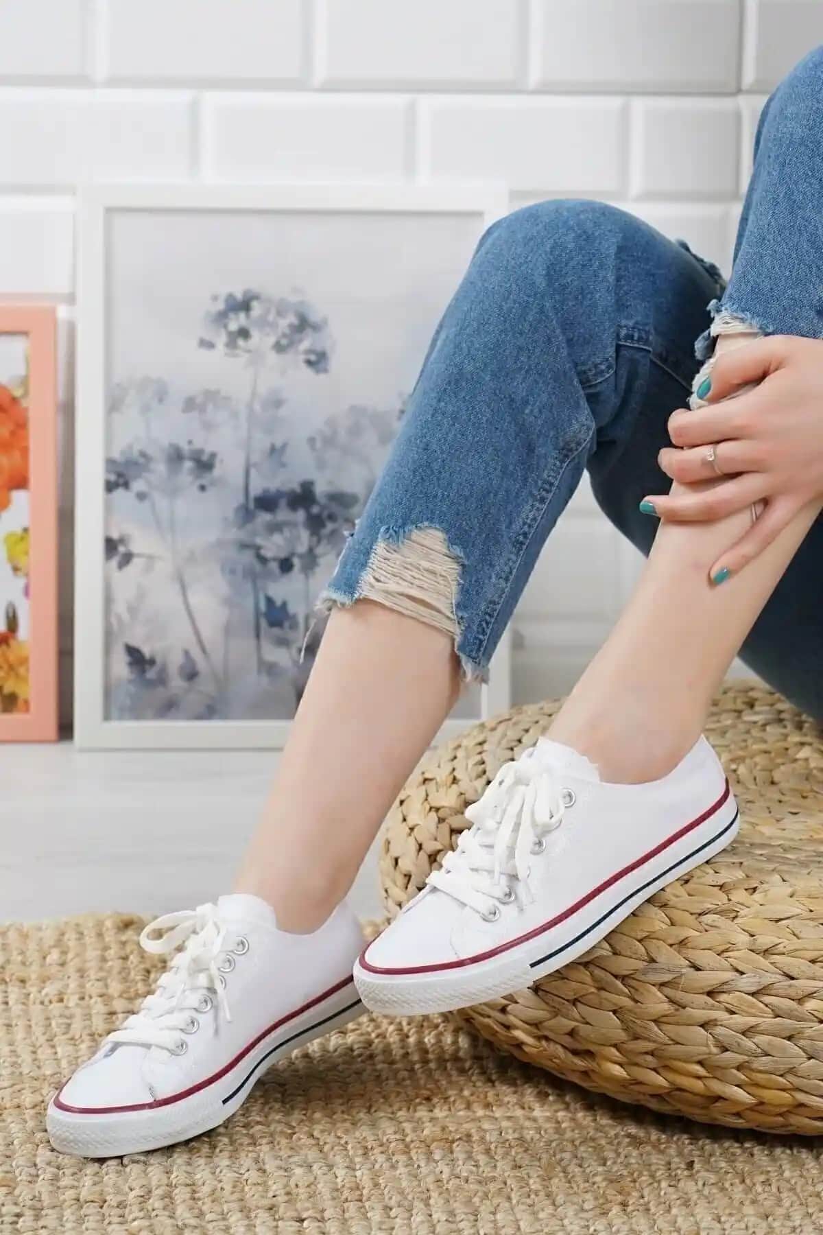 MYZENNE Beyaz Ayakkabı Günlük Kullanım İçin Şık ve Rahat Tasarım Özellikleri