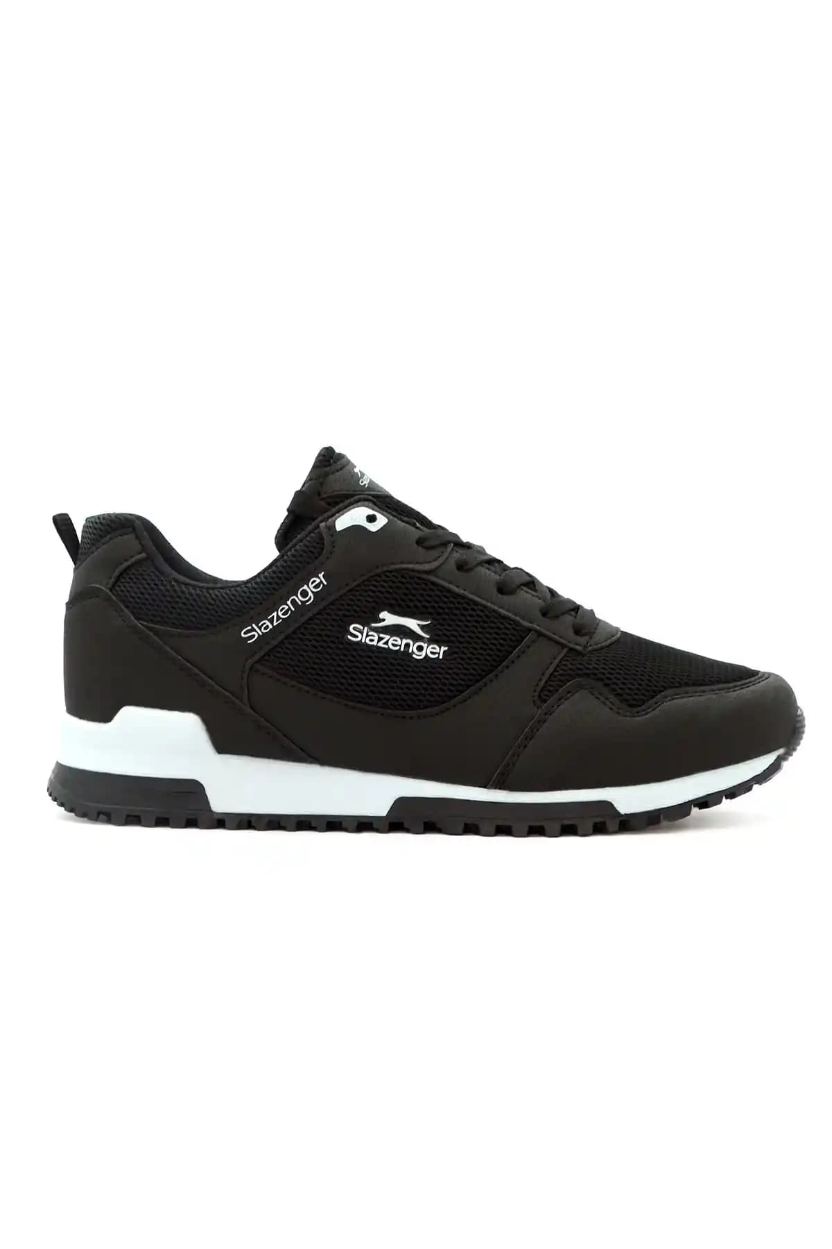 Slazenger Azez Siyah Beyaz Unisex Rahat Sneaker Spor ve Günlük Kullanım Ayakkabısı