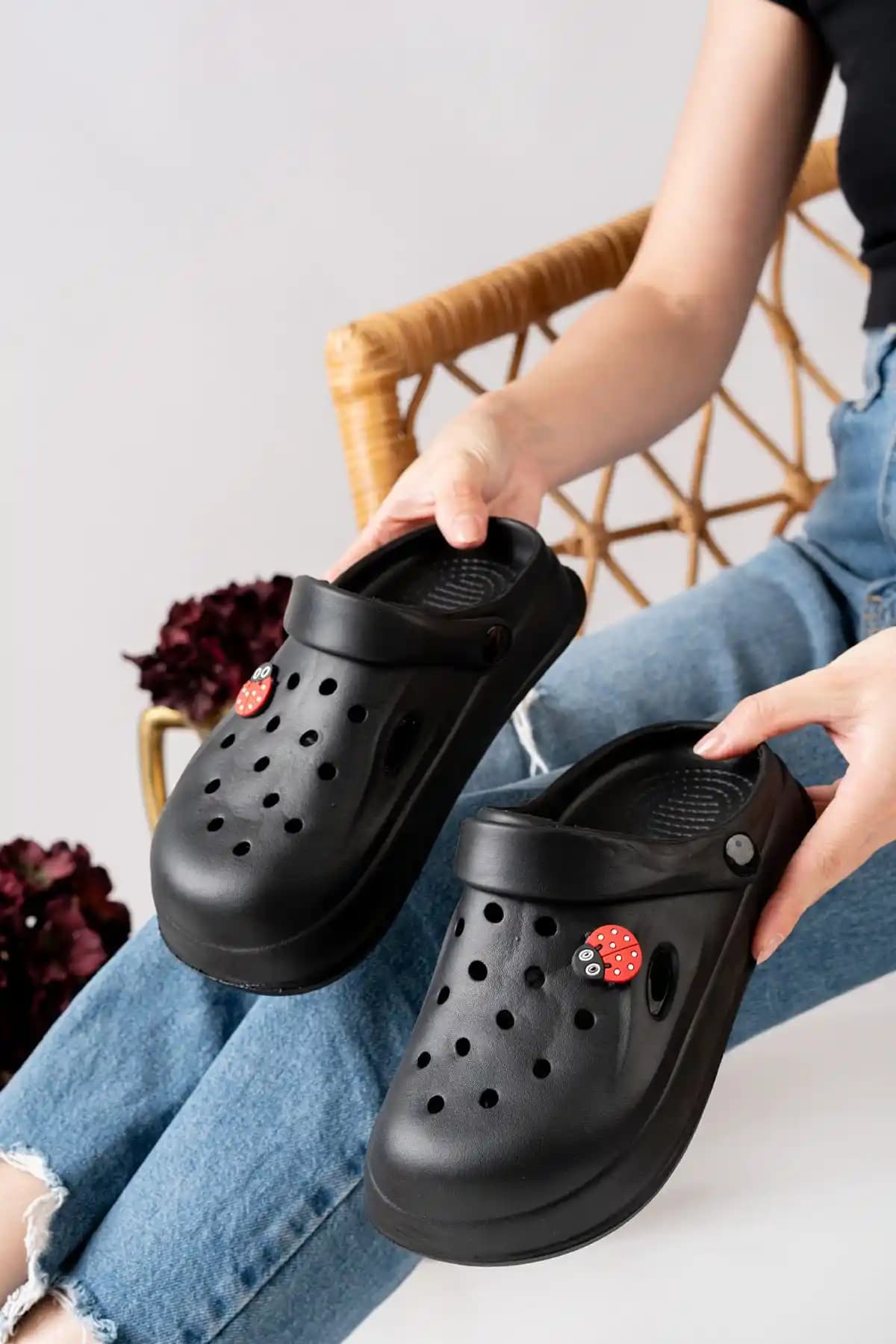 Slipcat Kadın Eva Deniz Plaj Aşçı Doktor Hemşire Rahat Sandalet Terlik