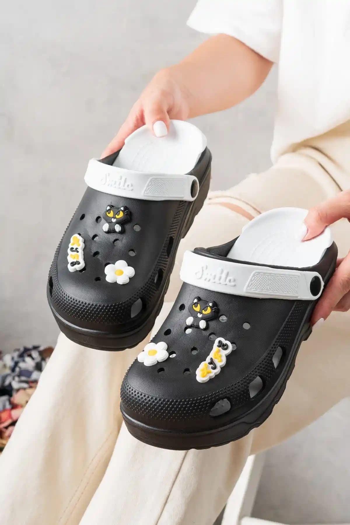 Slipcat Unisex Deniz Sabo Doktor ve Hemşireler İçin Konforlu Hastane Sandaletleri