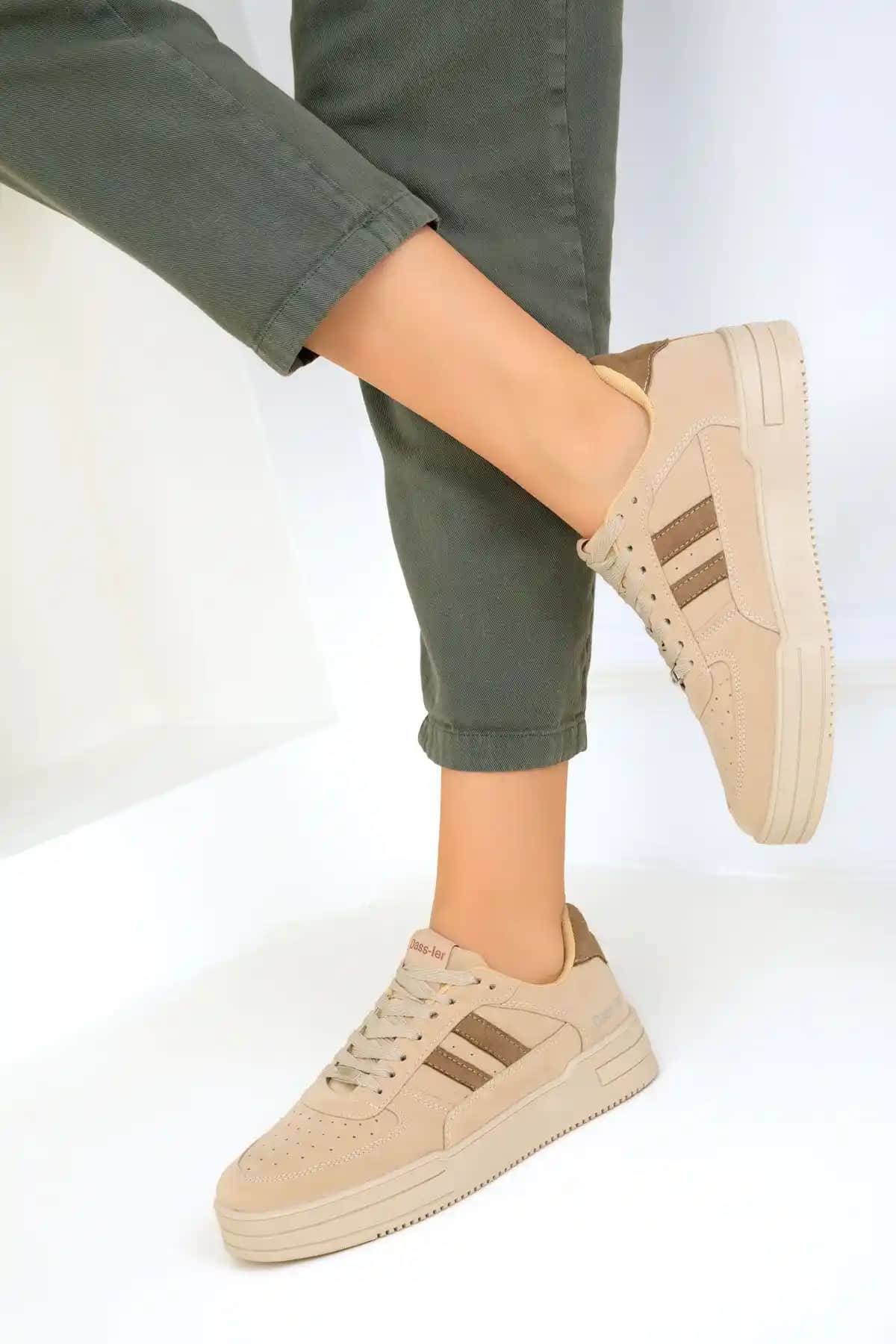 SOHO Bej-Kahve Unisex Sneaker 17105 Günlük Rahatlık ve Şıklık Sunar