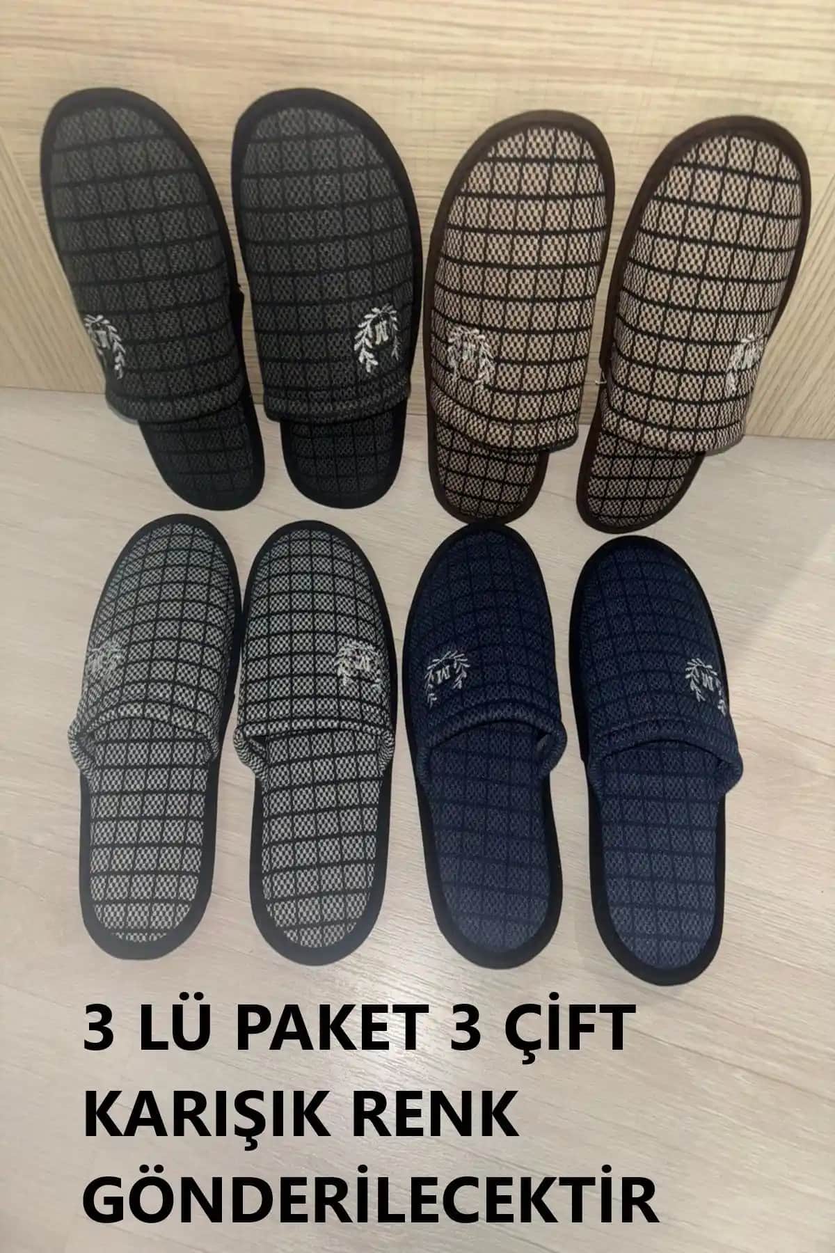 StarStalıa 3'lü Ofis Terliği Seti - Şık ve Konforlu Ev ve Ofis Kullanımı İçin