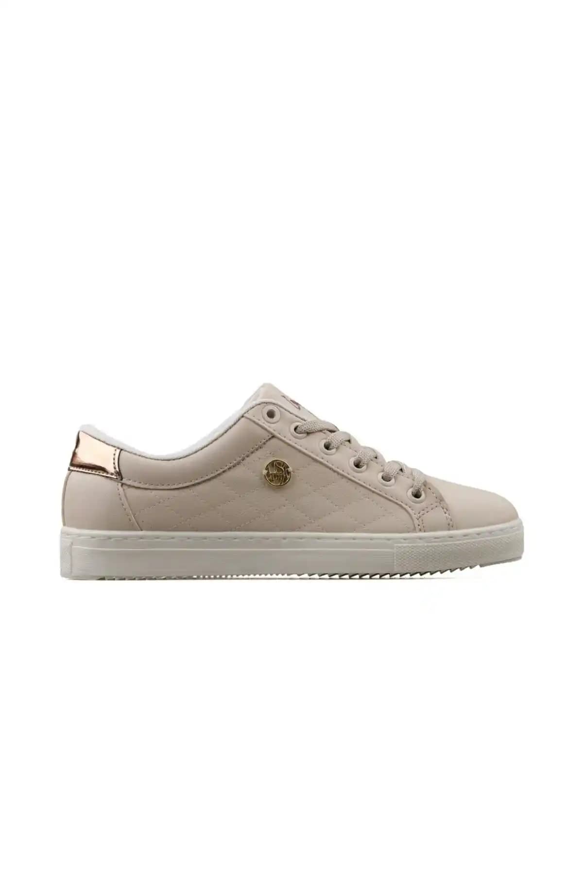 U.S. Polo Assn. Tiggy Kadın Bej Sneaker: Şıklık ve Konforun Birleşimi