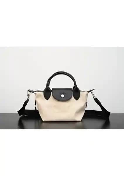 Cream House Yüksek Kadın Çantası Geri Dönüştürülmüş Tuval Malzemeden Tasarlandı