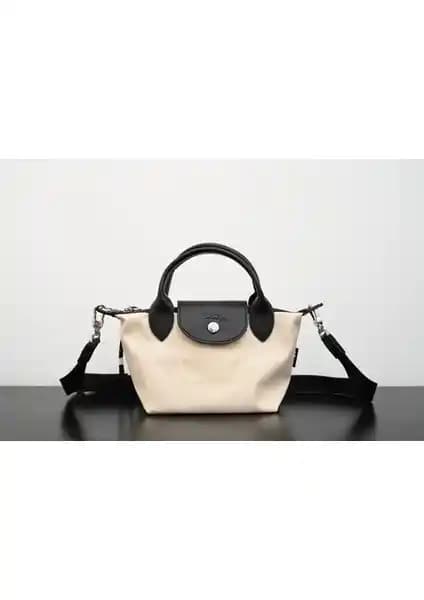 Cream House Yüksek Kadın Çantası Geri Dönüştürülmüş Tuval Malzemeden Tasarlandı