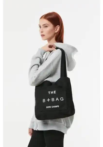 FullaModa Yazı Baskılı Bez Çanta Günlük Kullanım İçin Modern ve Hafif Tasarım