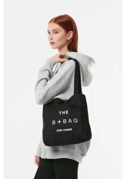 FullaModa Yazı Baskılı Bez Çanta Günlük Kullanım İçin Modern ve Hafif Tasarım