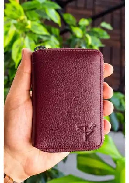 Garbalia Erkek Deri Cüzdanı Bordo: Şık ve Dayanıklı Tasarım ile Günlük Kullanım İçin Uygun