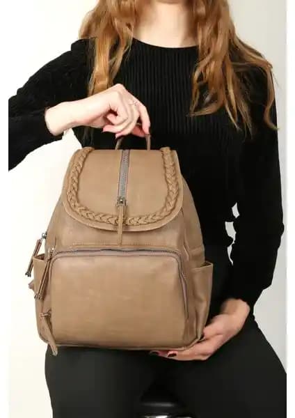 Hakan Çanta GK20 Bayan Viyana Deri Sırt Çantası Günlük Kullanım İçin Şık ve Dayanıklı Tasarım