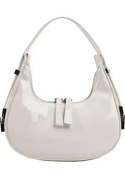 Jiuyue Kadın Rugan Parlak Omuz Çantası Şıklık ve Kullanışlılığı Bir Arada Sunar