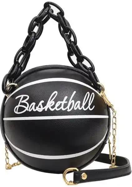 Kadınlar İçin Basketbol Şekilli Mini Zincir Çanta Şıklık ve Fonksiyonelliği Bir Arada Sunar