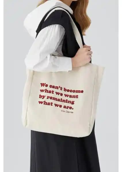 Manuka Baskılı Körüklü Bez Çanta Max Depree Dayanıklı ve Şık Tasarımıyla Günlük Kullanım İçin Uygun