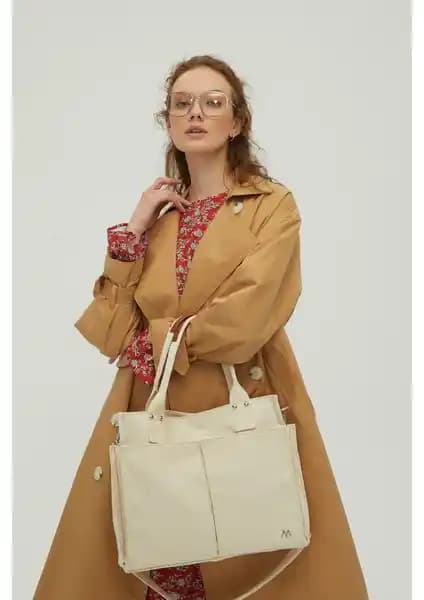Manuka Kanvas Everyday Bag Off White Günlük Kullanım İçin Dayanıklı ve Şık Çanta