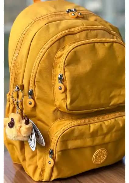 Nemo Bags Koyu Sarı Sırt Çantası Günlük ve Seyahat Kullanımı İçin Dayanıklı Tasarım