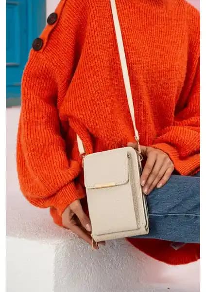 Paul Brand Just Polo Krem Baskılı Çanta Günlük Kullanım İçin Şık ve Fonksiyonel Tasarım