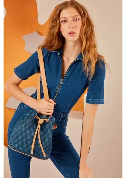 Pierre Cardin Denim Kadın Omuz Çantası: Şık ve Fonksiyonel Günlük Kullanım Çantası