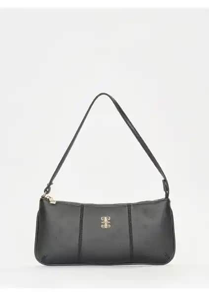 Pierre Cardin Kadın Siyah Deri Omuz Çantası Günlük Şıklık ve Fonksiyonellik İçin Uygun