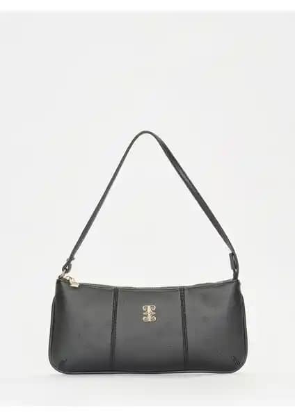 Pierre Cardin Kadın Siyah Deri Omuz Çantası Günlük Şıklık ve Fonksiyonellik İçin Uygun